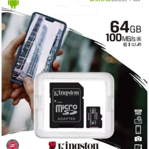 Kingston 64GB Canvas Select Plus Micro SD (SDHC) Card