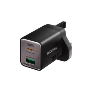 Microdia - SmartCube Nano - 35W USB-C SmartAI PD Wall GaNPro Charger Plug - Charcoal