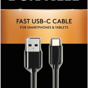 DURACELL FAST USB A TO C CABLE 1M
